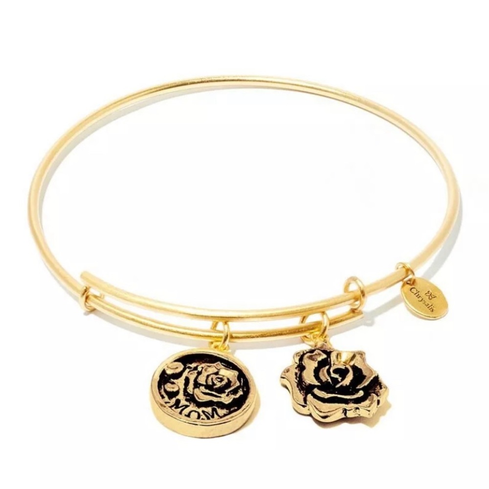 Chrysalis Love Mom 14kt Gold Plated Charm Bracelet